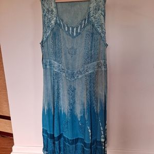 Blue chambray dress